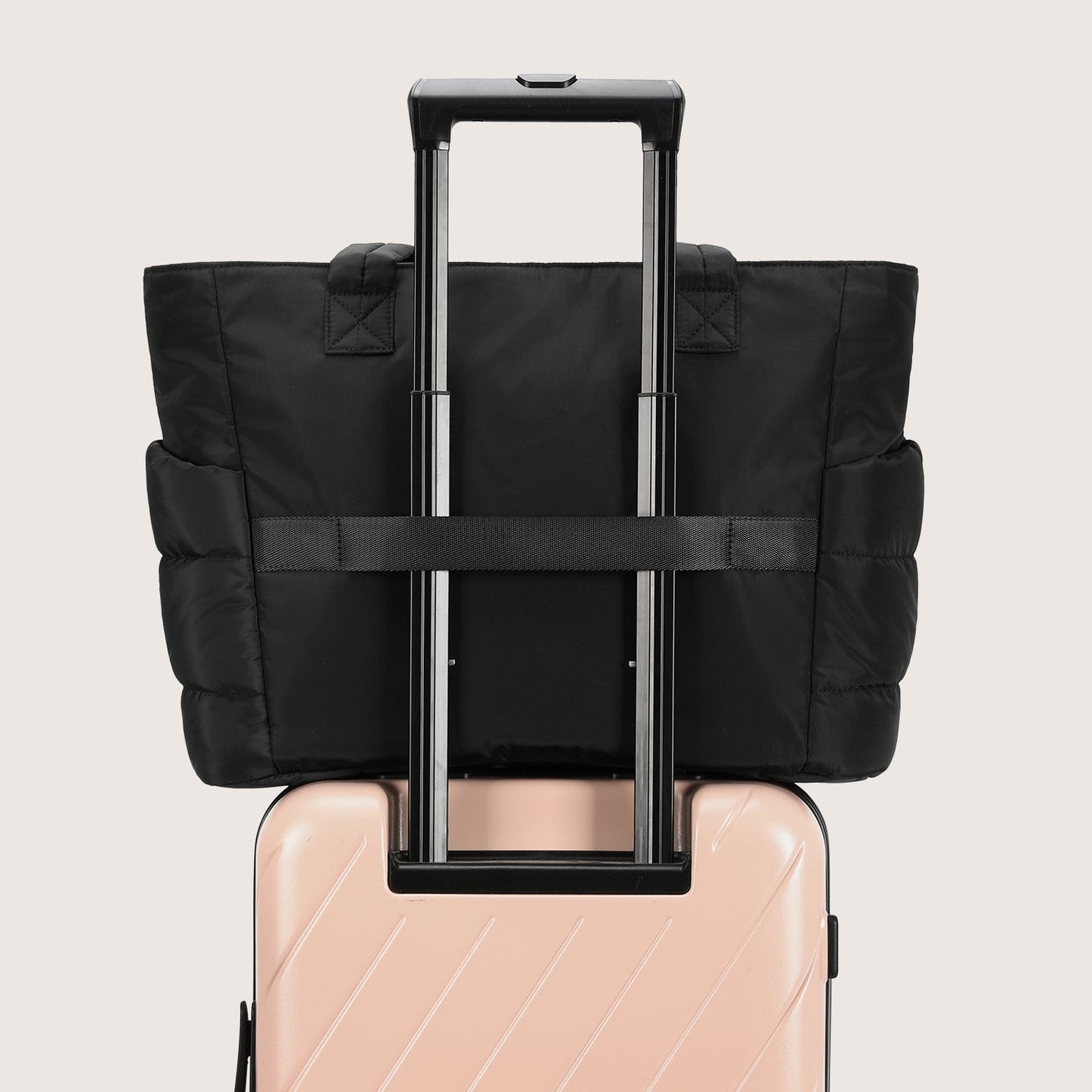 20L Puffy Tote Bag with 15.6" Laptop Compartment